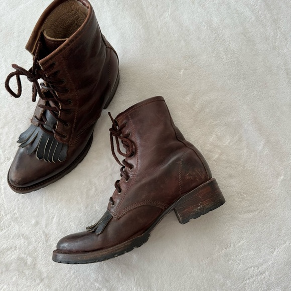 Freebird by Steven x Free People 'Brimfield/Robertson' Fringe Boots Size 8 - Picture 3 of 12